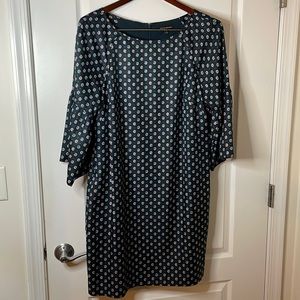 Banana Republic navy and paisley dress